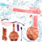 Elektrische Wasserpistole,Automatische Wasserpistole Große Kapazität mit Schutzbrille, Große Reichweite Wasserpistole Spielzeug Water Gun Sommer Draussen Pool Strand Party Langstrecken(Rosa)