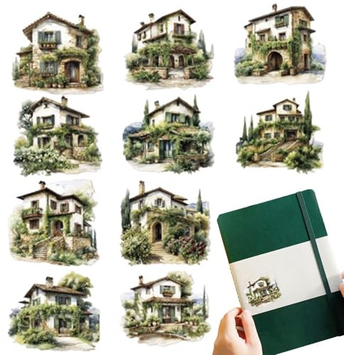 Huayeex Natural Scenery Sticker - 20 Nature Landscape Japanese Paper Sticker | Decorative Art Crafts Supplies, Self-Adhesive Multifunctional Aesthetic Stickers for Car, Laptop, Wall