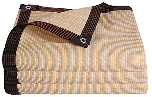 Tenda parasole criptata a 12 pin per terrazza e serra, 4 x 6 m, beige