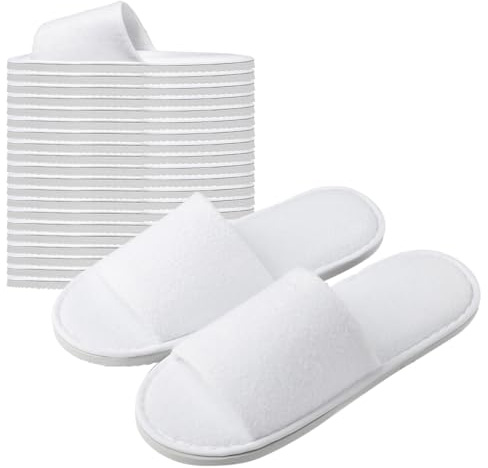 Taimimy 10 Paires de Chausson Hotel Jetable Femmes Hommes, Chausson Spa Hotel Lavable Pantoufles d'Invité Confortables Doux Antidérapants pour hôtels et spa, Maison, Voyage