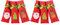 EXCEART 1 Satz Weihnachten Weinflasche Tasche Weihnachts Party Christmas Trees Weihnachten Weinflaschenabdeckungen Flaschentaschen Weihnachtsweinflaschenabdeckung Weinflaschenhülle Rot 6st