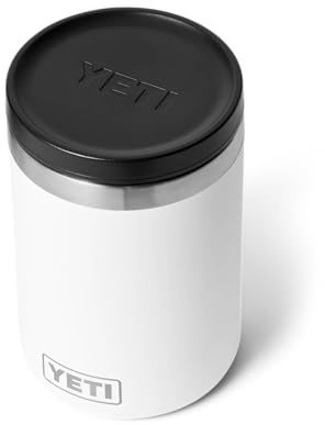 YETI Rambler 16 oz (473 ml) Insulated Food Jar, White | Leakproof Stainless Steel Food Flask for Hot & Cold Meals, Dishwasher Safe Soup Flask with MagVent Lid