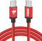 Cavo USB C USB C,100W 5A Cavetto Caricatore Ricarica Rapida Usbc 2M Filo Caricabatterie Carica Nylon Cavo Type C to Type C per iPhone 15 16 Pro Max/Plus iPad Pro/Air MacBook Galaxy S23 S22 S24