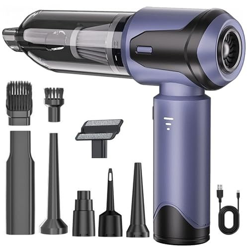 COCCKO Aspirabriciole Senza Fili, 15000Pa Aspirapolvere Auto Portatile,4 in 1 Aspirapolvere Portatilei con Motore Brushless,6000mAh Mini Aspirapolvere Potente per Auto Casa Ufficio Peli di Domestici
