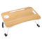 Table pour ordinateur portable, lit, canapé, chaise, support de bureau pour ordinateur portable avec pieds pliables, fente pour gobelet, support de livre, support de lecture pour ordinateur portable