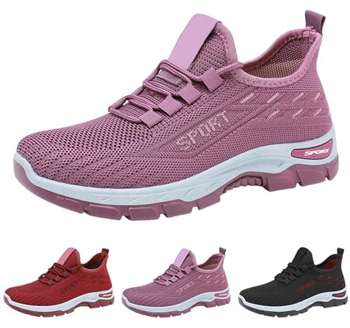 Baskets pour femme - Légères - Orthopédiques - Chaussures de course - Chaussures de sport - Slip On - Respirantes - Chaussures de loisirs - Tennis - Fitness - Jogging - Chaussures de marche