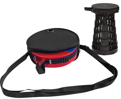 Carry Bag for Folding Camp Stool Lightweight Round Scratch-Resistant | Camping Storage Bag Telescoping Stool Trips Camping Outdoor BBQ Travel Balcony Beach Sports Outdoor Pouch Travel
