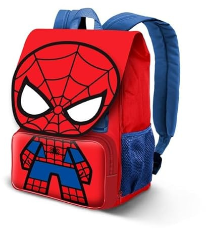 SpiderMan Kinderrucksack Jungen, Marvel Rucksack für Kindergarten und Schule, Kinder Schulrucksack ab 3 Jahre, Backpack Boys, Rot-Blau