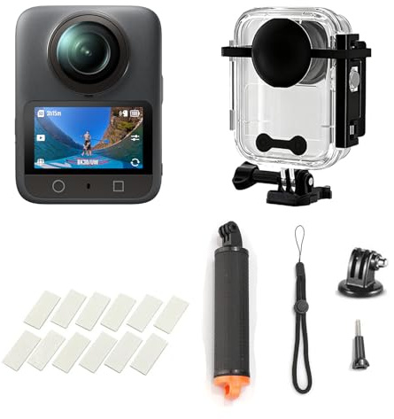 DJI Osmo 360 Standard Bundle per Sport Acquatici – Fotocamera 360° 8K con sensore da 1 pollice, custodia impermeabile, impugnatura galleggiante, foto da 120 MP, action cam per sport, vlog