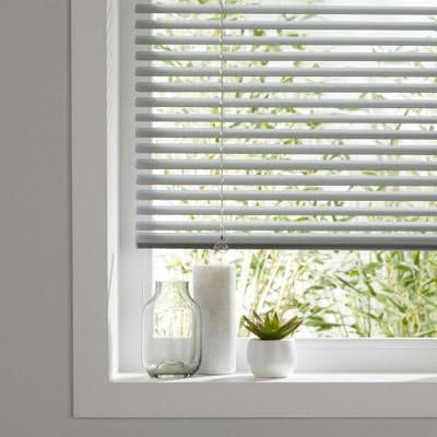 GoodHome Store vénitien Aluminium Gris 55 x 180 cm - Lames 25 mm, recoupable