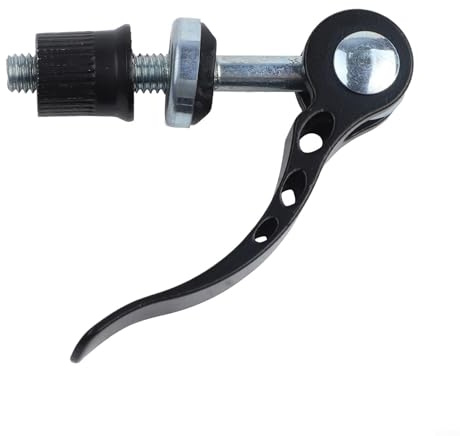 Quick Release Seat Post Clamp, M6x45mm Skewer Bolt Clip Screw, Aluminium Alloy Binder Lever For Bike Cycle Scooter, Black Silver Gold(m6x50mm black)