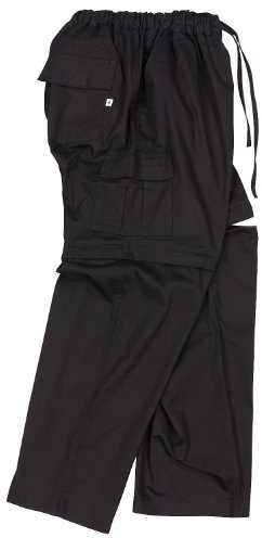 Abraxas Zipp-Off-Hose Übergröße, schwarz, Größe:2XL