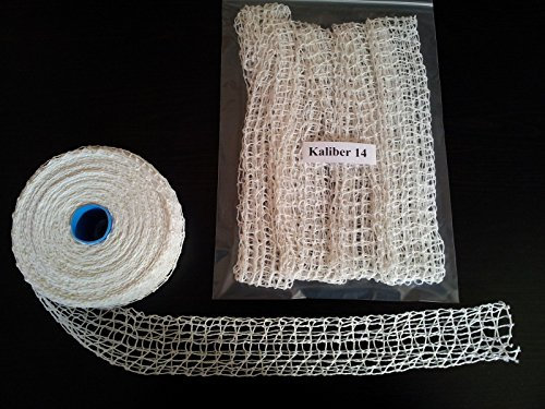10m Kaliber 14 Bratennetz/Rollbratennetz/Räuchernetz für Einfüllrohr mit einem Durchmesser von Max. 100 mm