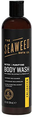 The Seaweed Bath Co, Purifying Detox Body Wash, Enlighten, Lemongrass, 12 fl oz (354 ml)