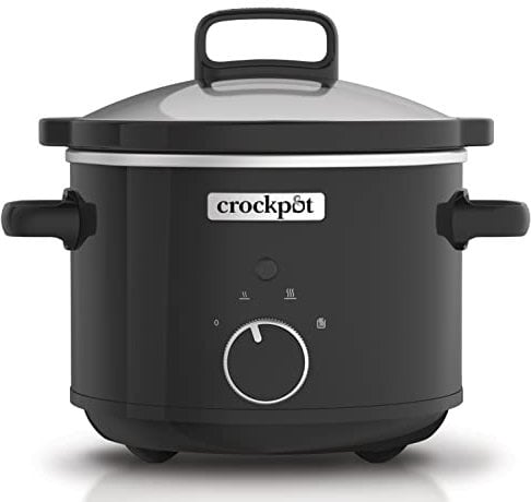 Crock-Pot CSC046 Slow Cooker, Removable Easy-Clean Ceramic Bowl, 2,4 litri (1-2 People), Black