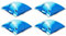ESTA Poolshop 4 x Poolkissen Premium PVC für Winterabdeckplane blau aufblasbare Luftkissen | Beste Qualität