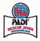 Padi Rescue Diver Patch (8,9 cm), bestickt zum Aufnähen oder Aufbügeln.