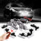 Sidaqi Blanc 16 LED Grille Stroboscope Feux D'avertissement Dash Deck Visor Police Flash Lights Voiture Camion Ambulance Lumières Stroboscopiques d'urgence avec Télécommande sans Fil 12V