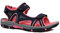 DUNLOP Womens Flat Open Toe Sports Trekking Ladies Sandals (Navy Blue Coral, UK Footwear Size System, Adult, Women, Numeric, Medium, 7)