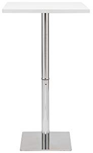 Miliboo Weißer quadratischer Design-Bartisch Jack