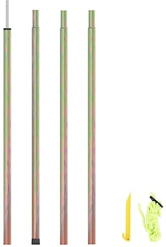 vidaXL Mât de Parasol Poteau de Voile d’Ombrage Mât de Tente Poteau d'Auvent Poteau de TenteMât de Voile d’Ombrage 200 cm Acier Galvanisé