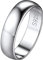Suplight Damen 925er Silber Finger Ring Simpel Ring Verlobungsring Ehering Schmuck für Frauen Freundin Breite 5mm Größe 19,8mm silber