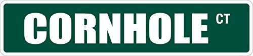 Deerts Cornhole 4 x 17 Novelty Street Sign SS 979