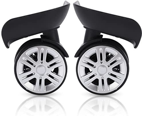 plplaaoo Gepäck Ersatzräder 1 Paar, Gepäck Schwenkräder, Koffer Rollen Ersatz, Koffer Ersatzräder, Luggage Wheels Replacement, Hartschalenkoffer Rollen mit kugellager Ersatzteile, Reparatur Set
