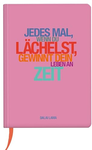 CEDON Notizbuch A5 Hardcover Lächelst
