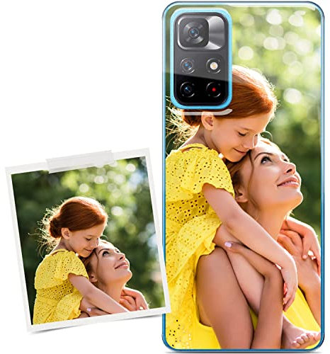 Coverpersonalizzate.it - Cover personalizzata compatibile per Xiaomi Redmi Note 11S 5G con la tua foto o la tua frase - Custodia personalizzata in tpu trasparente