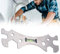 Multifunctional Stainless Steel Plumbing Wrench Self Leveling Shower Head Tool Bathroom Installation Kit