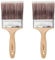 ProDec 4 inch Premier Trade Professional Synthetic Paint Brush for a Smooth Finish Painting with Emulsion, Gloss and Satin Paints on Walls, Ceilings, Wood and Metal, 4 100mm (Pack of 2)