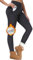 CheChury Femme Hiver Leggings Polaire Femme Thermique Pantalon Taille Haute Chaud Extensible Slim Pants avec Poches Épais Stretch Casual Leggings Sport Running,Gris,XXL