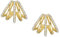 Fossil Creolen-Ohrringe All Stacked Up für Damen Metall goldfarben, JA7212710