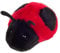 Teddy Hermann 92662 Marienkäfer 11 cm, Kuscheltier, Plüschtier mit recycelter Füllung
