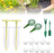 Koonafy Dispenser di Semi, Strumento di Semina da Giardino, Manuale Seed Planter Mini Semina Seminatore Garden Planter Mano Seminatrice Strumento Seed Giardino per la Cura del Prato (Giallo)