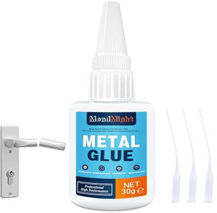 Metal Glue - 30g Metal Adhesive for Metal for bonding Between Metal and Metal,Metal and Other Material. Instant Super Glue for Metal, Glass, Plastic, Acrylic, Ceramic, DIY Craft