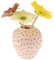 Erdbeervase 4,72 × 4,13 × 4,72 Zoll dekorativen Erdbeer -Form -Pflanzerharzharz -Erdbeer -geformt(Rosa)