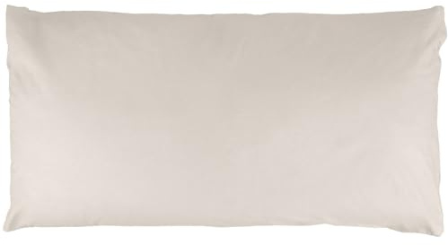 Kissenbezug Beige 30x50cm Kopfkissenbezug Kissenhülle 100% Baumwolle Kissen Pillow Cover mit Reißverschluss Luna