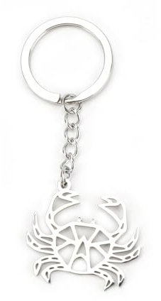 Personalisierter Schlüsselanhänger Aus Edelstahl Mit Niedlichem Krabben-Anhänger, Geschenk Für Frauen, Freundinnen, Mamas Oder Als Kleines Abschiedsgeschenk Für Kollegen, Schlüsselanhänger Damen