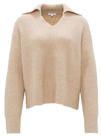 OPUS Damen Pullover | Grobstrickpullover POLONDA Oversize mit Wolle Soft Oat, 38