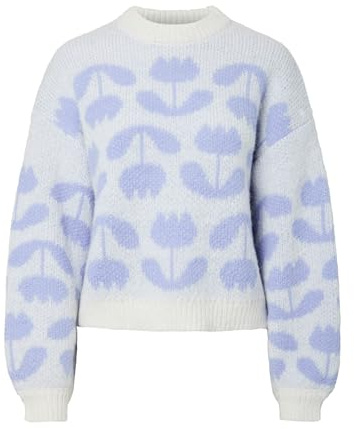 PIECES Pcjudie Ls O-Neck Short Knit Bc