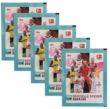 Topps Bundesliga Sticker 2024/2025-5x Stickertüten