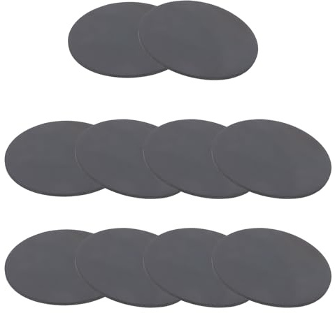 PATIKIL 10 Stück Gummi Unterlegscheiben, 50mm x 1mm (OD x Durchmesser) Rund Gummibuchsen, Gummidichtung, Flachdichtung, Dichtungspads für Haus Auto Zubehör DIY, Schwarz