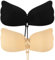 TUONYIS 2 Paires Soutien Gorge Invisible Adhésifs Push Up, Soutien Gorge Dos Nu Invisible, Réutilisable, Soutien Gorge sans Bretelle pour Les Robes de Soirée Robes de Mariée (Beige, Noir)