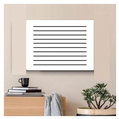 Weißer Klapp-Sicherungskasten-Abdeckschrank – dekorativer Wandverteilerkasten für kreative Schalter (58 x 46 cm)