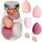 TB1 Products 6 PCS Makeup Sponges with Reusable Bottle Case – Non-Latex Beauty Blenders for Foundation, Cream, Powder & Liquid Application – Soft, Durable & Hypoallergenic Beauty Applicators