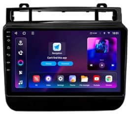 Android 15 Touch screen Radio per VW Volkswagen Touareg FL NF 2010-2018 9 Pollici Car Stereo Lettore con BT SWC FM AM RDS DSP GPS AHD 4G WIFI Mirror link Ventola di raffreddamento(8+256G)