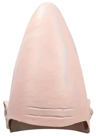 Baoblaze Alien Kegel Glatze Kopfbedeckung Kopfbedeckung Lustige Maskerade Erwachsene, Latex Glatze Kappe, Latex Kahle Kappe für Halloween Kinder Erwachsene
