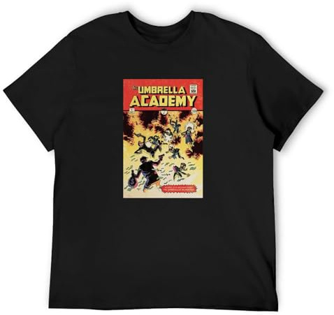 USUS ALAL Unisex T-Shirt Umbrella Academy Comic Cover Black XL